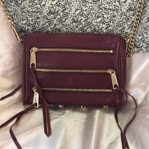 Rebecca Minkoff crossbody zippers studs handbag